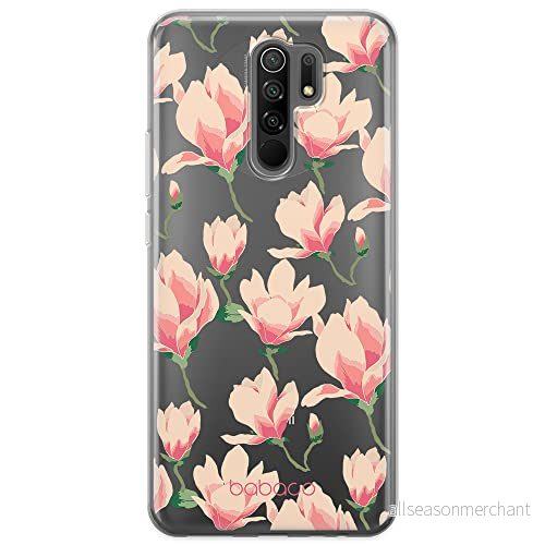 ERT GROUP mobiltelefonfodral för Xiaomi REDMI 9 originalt och officiellt licensierat Babaco mönster Flowers 016 optimalt anpassad till formen på mobiltelefonen, gedeeltelijk transparant 5903932626056