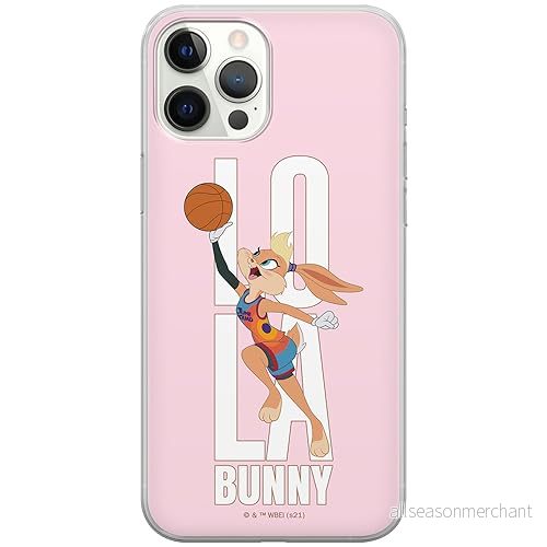 ERT GROUP mobiltelefonfodral för Iphone 12 PRO MAX originalt och officiellt licensierat Looney Tunes mönster Space Jam 028 anpassad till formen på mobiltelefonen, fodral tillverkad av TPU plast 5905511063795