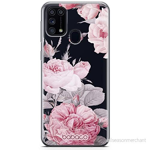 ERT GROUP mobiltelefonfodral för Samsung M31 originalt och officiellt licensierat Babaco mönster Flowers 050 optimalt anpassad till formen på mobiltelefonen, gedeeltelijk transparant 5905131347619