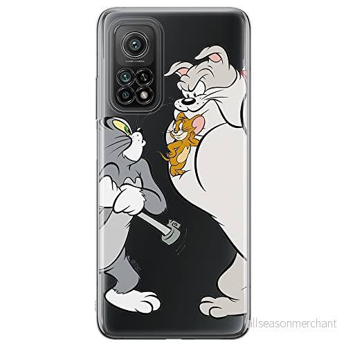ERT GROUP mobiltelefonfodral för Xiaomi Redmi Note 11T 5G/11S 5G/POCO M4 Pro 5G originalt och officiellt licensierat Tom and Jerry mönster i 001, gedeeltelijk transparant 5904805641572