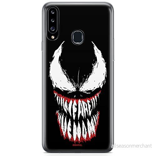 ERT GROUP mobiltelefonfodral för Samsung A20S originalt och officiellt licensierat Marvel mönster Venom 005 optimalt anpassad till formen på mobiltelefonen, fodral tillverkad av TPU plast 5904805209260