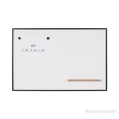 Bi Office New Generation A9 Magnetisk Whiteboard, 106,5x75 cm, Lackad Stålyta, Svart Aluminiumram 5603750115458