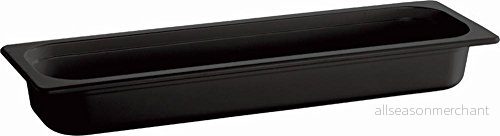APS 83754 ECOLINE GN 2/4 melamin behållare med förankring på kanten, 53 x 16,2 6,5 cm 3 liter. Svart 4004133837546