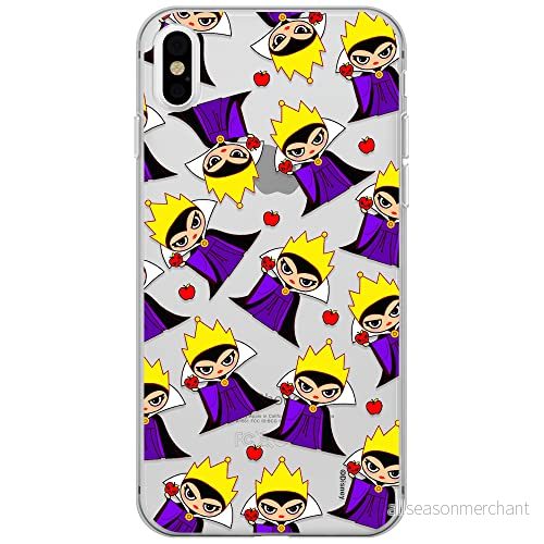 ERT GROUP mobiltelefonfodral för Iphone X/XS originalt och officiellt licensierat Disney mönster The Evil Queen 003 optimalt anpassad till formen på mobiltelefonen, gedeeltelijk transparant 5905131469434