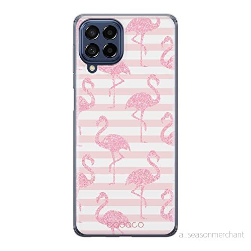 ERT GROUP mobiltelefonfodral för Samsung M33 5G originalt och officiellt licensierat Babaco mönster Flamingo 001 optimalt anpassad till formen på mobiltelefonen, fodral tillverkad av TPU plast 5905511345174