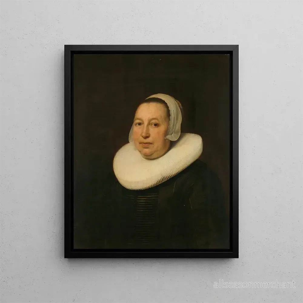 Målning av Maria Pietersdr de Leest d. 1652, maka till Samuel van Lansbergen - Bartholomeus van der Helst