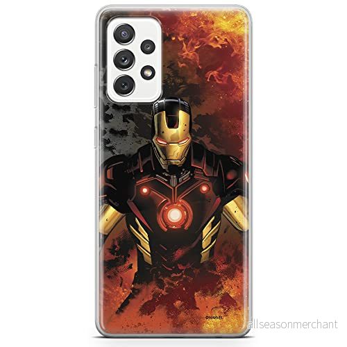 ERT GROUP mobiltelefonfodral för Samsung A73 5G originalt och officiellt licensierat Marvel mönster Iron Man 003 optimalt anpassad till formen på mobiltelefonen, fodral tillverkad av TPU plast 5904805521645