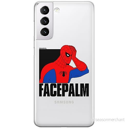 ERT GROUP mobiltelefonfodral för Samsung S21 PLUS originalt och officiellt licensierat Marvel mönster Spider Man 029 optimalt anpassad till formen på mobiltelefonen, gedeeltelijk transparant 5905795005641
