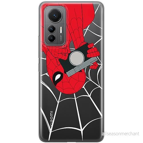 ERT GROUP mobiltelefonfodral för Xiaomi 12 LITE originalt och officiellt licensierat Marvel mönster Spider Man 027 optimalt anpassad till formen på mobiltelefonen, gedeeltelijk transparant 5905795004118