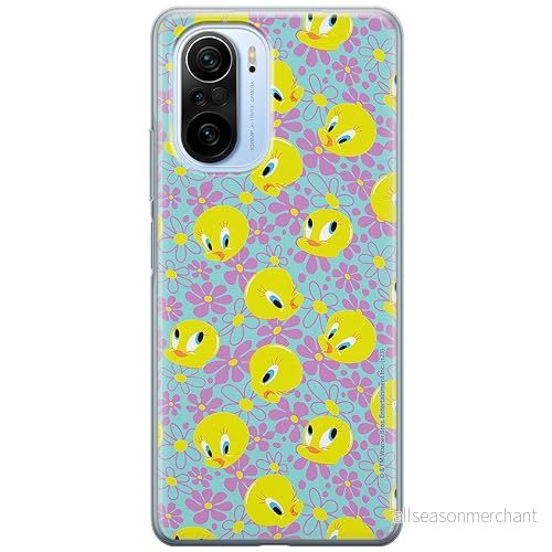 ERT GROUP mobiltelefonfodral för Xiaomi MI 11i/ REDMI K40/K40 PRO/POCO F3/ F3 PRO originalt och officiellt licensierat Looney Tunes mönster Tweety 011, fodral tillverkad av TPU plast 5905795093525