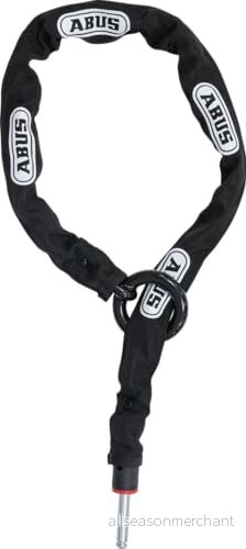 ABUS Ramlås Adaptor Chain 2.0 6KS kedja för andra säkring av cykeln 6 mm tjock 130 cm lång svart med låsficka 5950 4003318381010