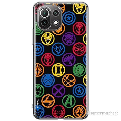 ERT GROUP mobiltelefonfodral för Xiaomi 11 LITE 4G/5G originalt och officiellt licensierat Marvel mönster Avengers 022, fodral tillverkad av TPU plast 5903932705737