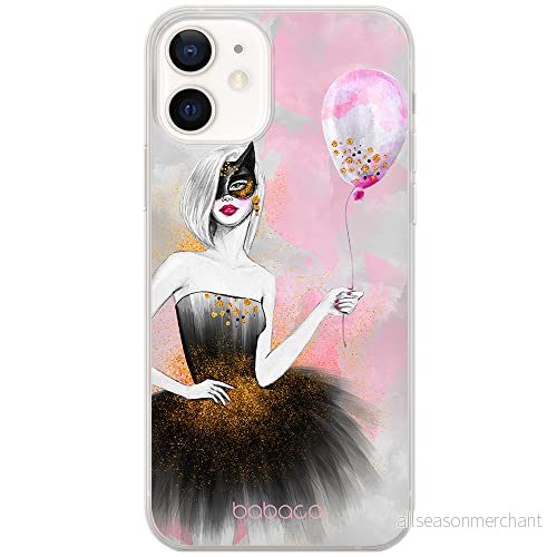 ERT GROUP mobiltelefonfodral för Apple Iphone 12 Mini originalt och officiellt licensierat Babaco mönster Girls 009 Vit optimalt anpassad till formen på mobiltelefonen, fodral tillverkad av TPU plast 5903040381007