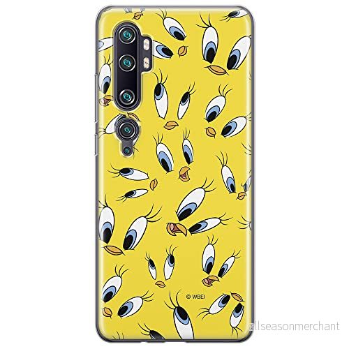 ERT GROUP mobiltelefonfodral för Xiaomi MI NOTE 10 / PRO originalt och officiellt licensierat Looney Tunes mönster Tweety 006, fodral tillverkad av TPU plast 5904805581045