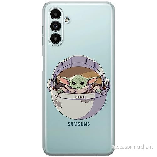 ERT GROUP mobiltelefonfodral för Samsung A13 5G/A04S originalt och officiellt licensierat Star Wars mönster Baby Yoda 026 optimalt anpassad till formen på mobiltelefonen, gedeeltelijk transparant 5904805573309