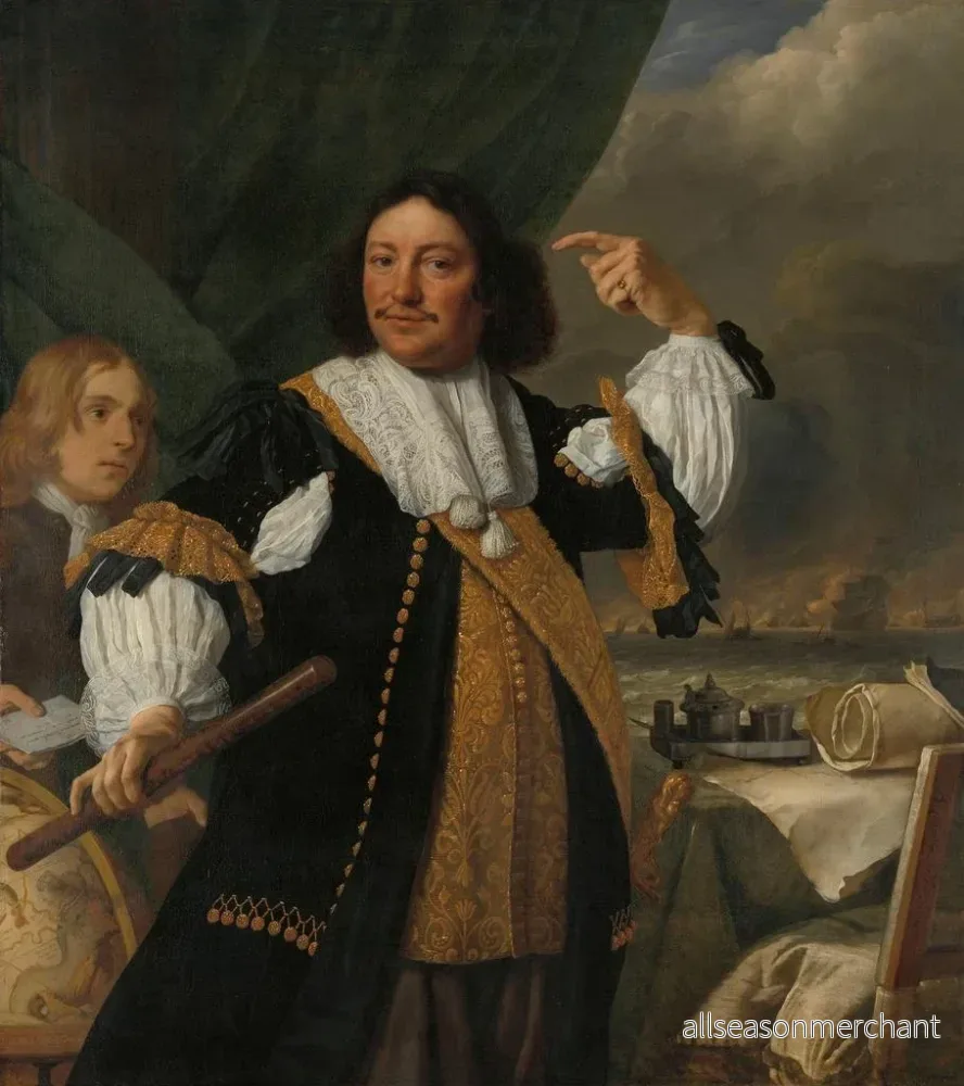 Målning Aert van Nes 1626-1693 Vice-amiral - Bartholomeus van der Helst | Konsttryck - Bild 2