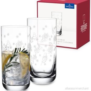 Villeroy & Boch Toy’s Delight Set med 2 longdrinkglas i kristallglas, glas, genomskinligt, tål maskindisk, volym 330 ml 4003686427464