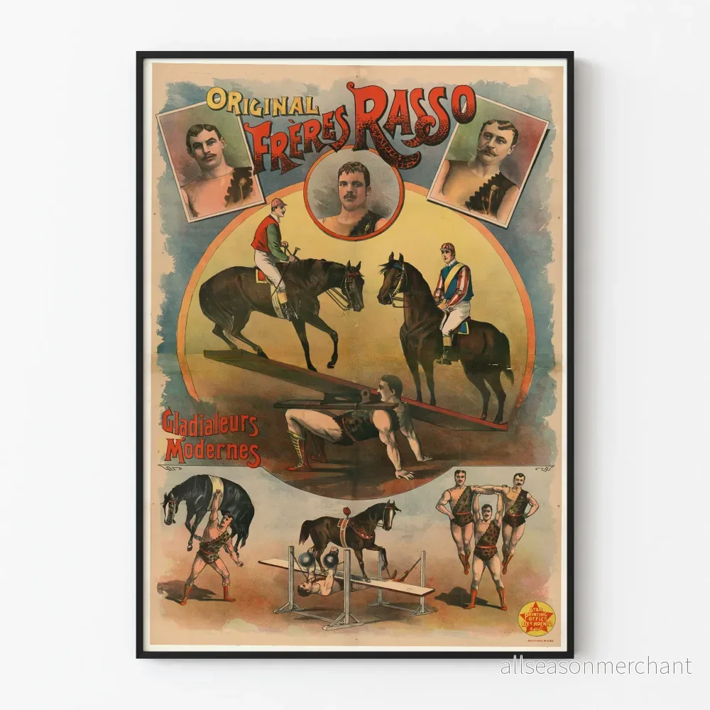 Vintageposter Frères Rasso Moderna Gladiatorer Vintageposter Frères Rasso Moderna Gladiatorer