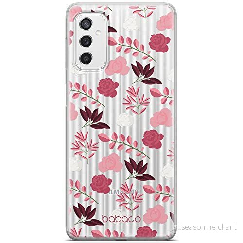 ERT GROUP mobiltelefonfodral för Samsung M52 5G originalt och officiellt licensierat Babaco mönster Flowers 020 optimalt anpassad till formen på mobiltelefonen, gedeeltelijk transparant 5904805493010
