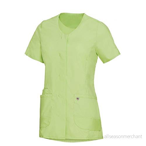 BP Med Tunics 1764 241 0078 damkasäck 1/2 ärmar och V ringning 49% bomull, 48% polyester, 3% elastolefin smal passform storlek: 2 XL färg: ljusgrön 4055301713759