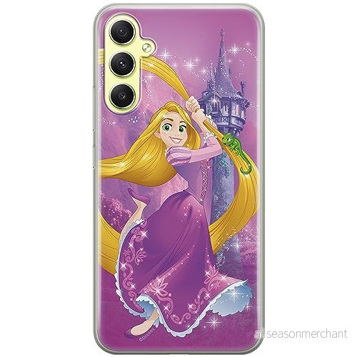 ERT GROUP mobiltelefonfodral för Samsung A34 5G originalt och officiellt licensierat Disney mönster Rapunzel & Pascal 003 anpassad till formen på mobiltelefonen, fodral tillverkad av TPU plast 5905511791629