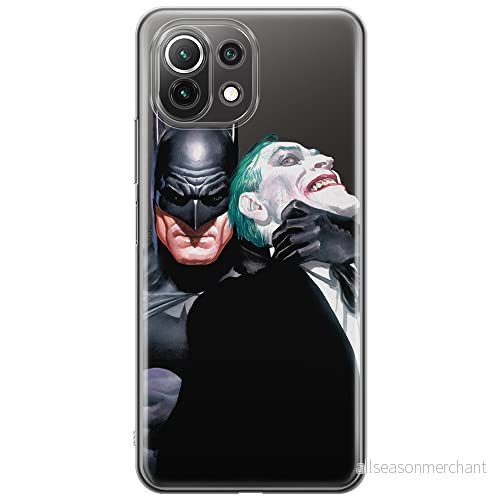 ERT GROUP mobiltelefonfodral för Xiaomi 11 LITE 4G/5G originalt och officiellt licensierat DC mönster Batman i Joker 001, gedeeltelijk transparant 5903932701555