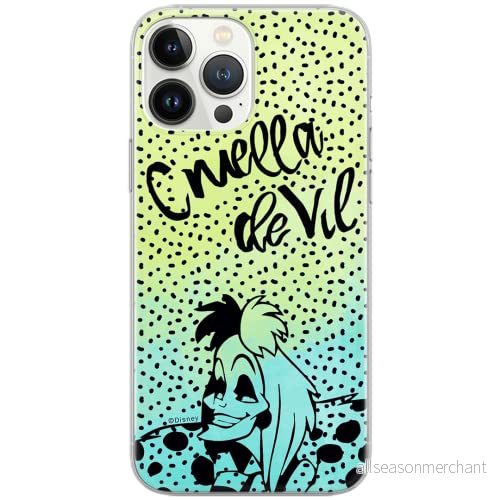 ERT GROUP mobiltelefonfodral för Apple Iphone 6 PLUS originalt och officiellt licensierat Disney mönster Cruella 002 Vit optimalt anpassad till formen på mobiltelefonen, fodral tillverkad av TPU plast 5902980569551