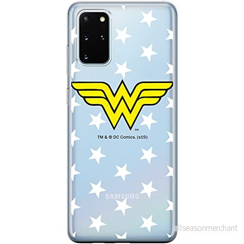 ERT GROUP mobiltelefonfodral för Samsung S20 PLUS / S11 originalt och officiellt licensierat DC mönster Wonder Woman 006 Vit optimalt anpassad till formen på mobiltelefonen, gedeeltelijk transparant 5903537536637
