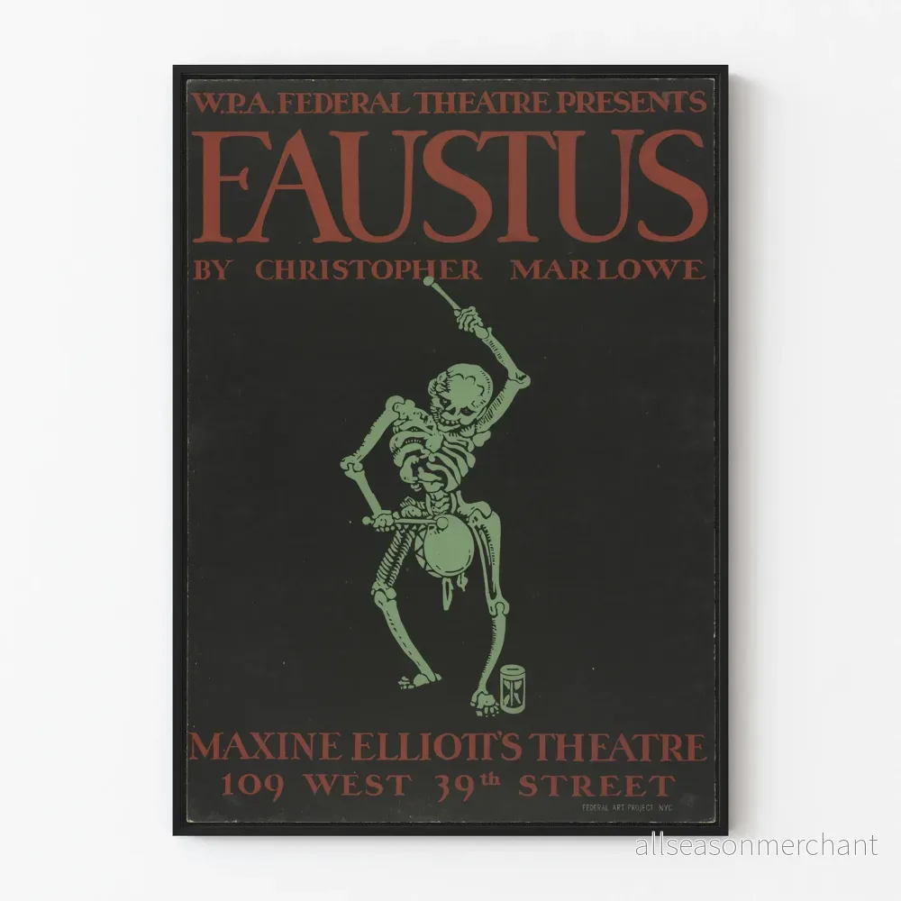 Teateraffisch Faustus av Christopher Marlowe