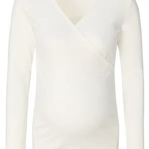 Noppies dam Sara Nursing Rib Top Ls T shirt, kräm, XXL 8719788861568 Noppies dam Sara Nursing Rib Top Ls T shirt, kräm, XXL 8719788861568
