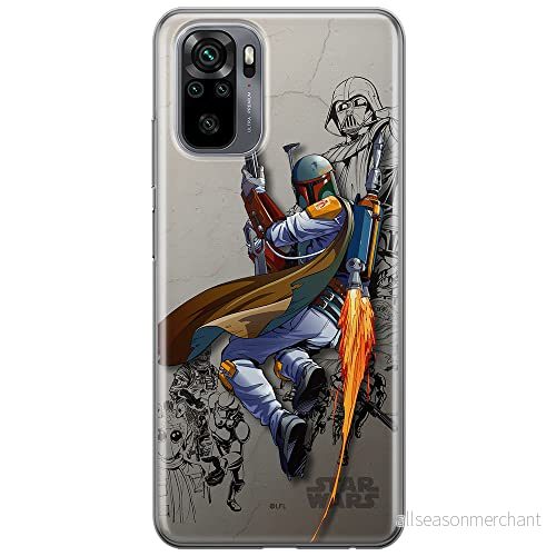 ERT GROUP mobiltelefonfodral för Xiaomi REDMI NOTE 10/ 10S originalt och officiellt licensierat Star Wars mönster Boba Fett 003 anpassad till formen på mobiltelefonen, fodral tillverkad av TPU plast 5903537194165