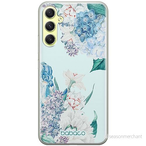 ERT GROUP mobiltelefonfodral för Samsung A34 5G originalt och officiellt licensierat Babaco mönster Flowers 027 optimalt anpassad till formen på mobiltelefonen, fodral tillverkad av TPU plast 5905511785932