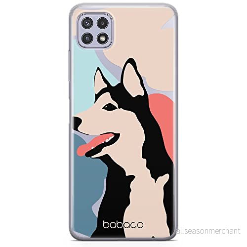 ERT GROUP mobiltelefonfodral för Samsung A22 5G originalt och officiellt licensierat Babaco mönster Dogs 001 Vit optimalt anpassad till formen på mobiltelefonen, gedeeltelijk transparant 5905131009685