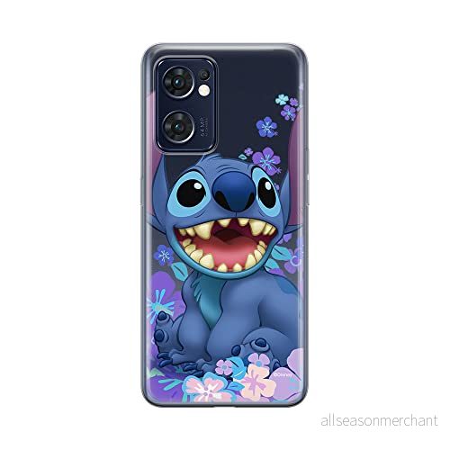 ERT GROUP mobiltelefonfodral för Oppo RENO 7 5G originalt och officiellt licensierat Disney mönster Stitch 001 optimalt anpassad till formen på mobiltelefonen, gedeeltelijk transparant 5905511305666