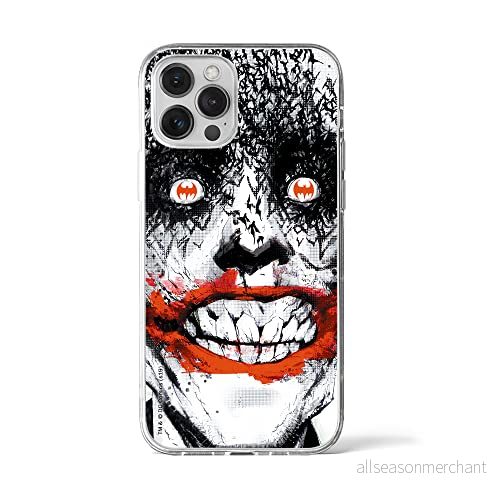 ERT GROUP mobiltelefonfodral för Apple Iphone 12 PRO MAX originalt och officiellt licensierat DC mönster Joker 007 Vit optimalt anpassad till formen på mobiltelefonen, fodral tillverkad av TPU plast 5903932000788