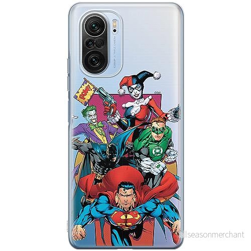 ERT GROUP mobiltelefonfodral för Xiaomi MI 11i/ REDMI K40/K40 PRO/POCO F3/ F3 PRO originalt och officiellt licensierat DC mönster Justice League 004, gedeeltelijk transparant 5905511893798