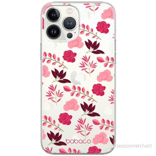 ERT GROUP mobiltelefonfodral för Apple Iphone 5/5S/SE originalt och officiellt licensierat Babaco mönster Flowers 020 Vit optimalt anpassad till formen på mobiltelefonen, gedeeltelijk transparant 5903932639926