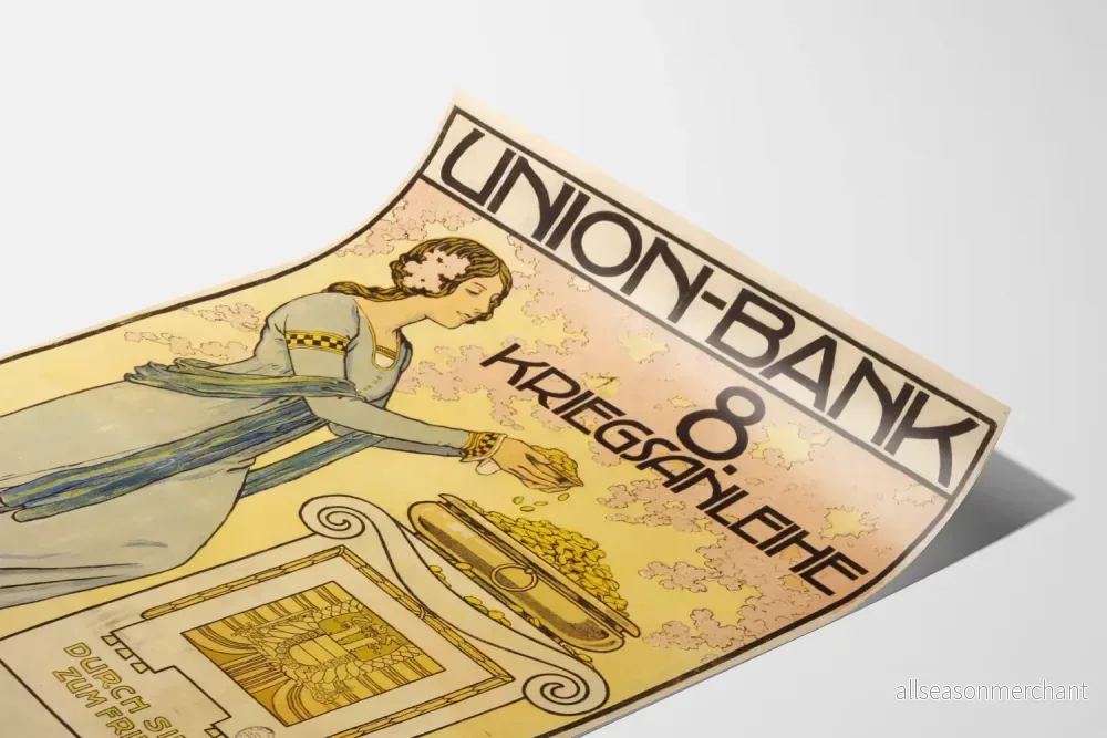 Union Bank 8:e krigsobligation - Vintage väggdekoration poster - Bild 3