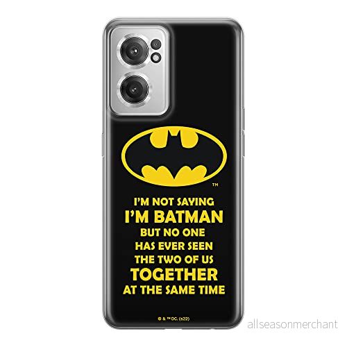 ERT GROUP mobiltelefonfodral för Oneplus NORD CE 2 originalt och officiellt licensierat DC mönster Batman 053 optimalt anpassad till formen på mobiltelefonen, fodral tillverkad av TPU plast 5905511293710