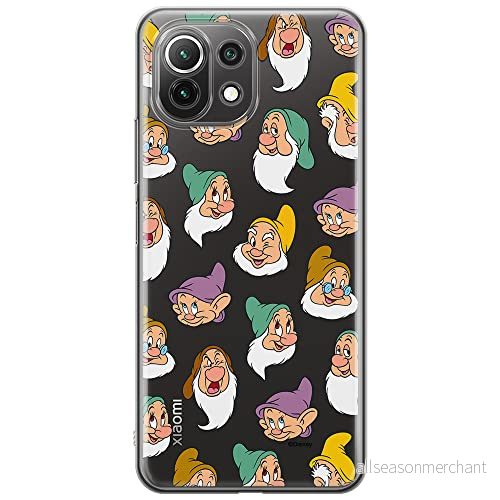 ERT GROUP mobiltelefonfodral för Xiaomi 11 LITE 4G/5G originalt och officiellt licensierat Disney mönster Snow White and the Seven Dwarfs 015, gedeeltelijk transparant 5905131777010