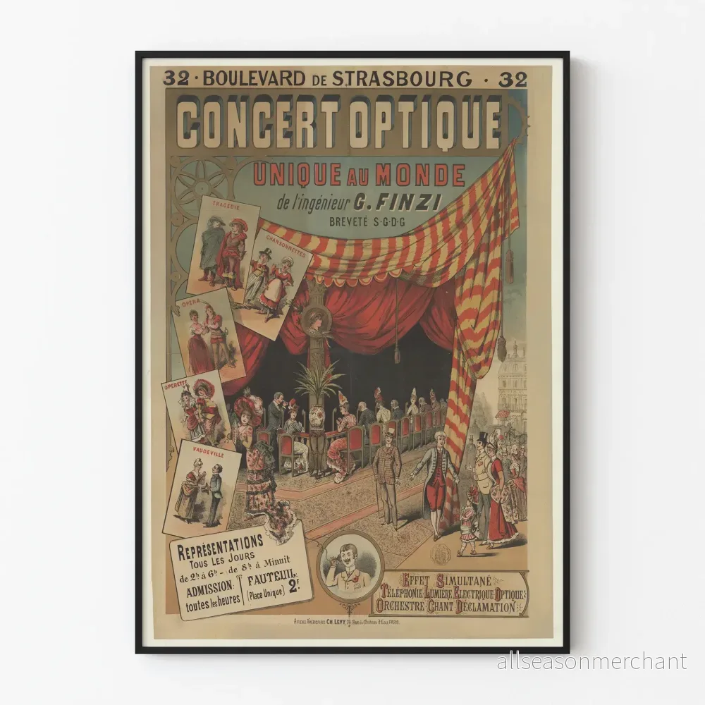 Unik konsertposter i världen av G. Finzi
