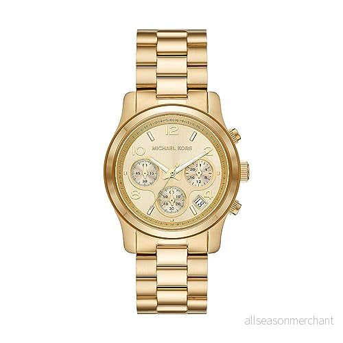 Michael Kors Runway Kronografklockor goldcoloured, Storlek: One Size, Gold coloured 4064092185928