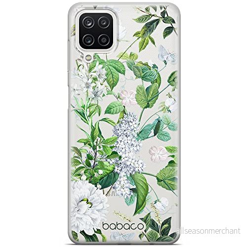 ERT GROUP mobiltelefonfodral för Samsung A12 / M12 F12 originalt och officiellt licensierat Babaco mönster Flowers 038 optimalt anpassad till formen på mobiltelefonen, gedeeltelijk transparant 5905131302106