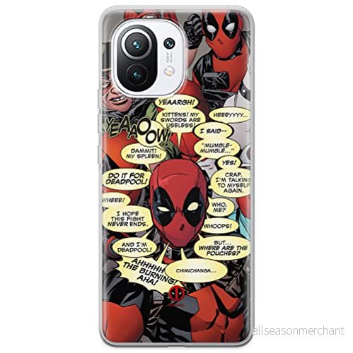 ERT GROUP mobiltelefonfodral för Xiaomi 11 originalt och officiellt licensierat Marvel mönster Deadpool 008 optimalt anpassad till formen på mobiltelefonen, fodral tillverkad av TPU plast 5903537117966