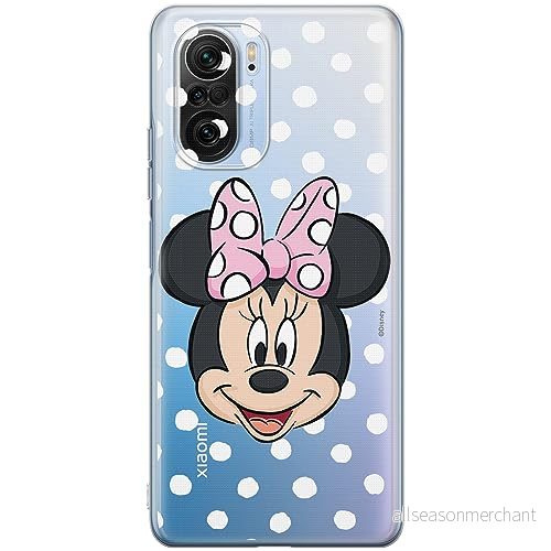 ERT GROUP mobiltelefonfodral för Xiaomi MI 11i/ REDMI K40/K40 PRO/POCO F3/ F3 PRO originalt och officiellt licensierat Disney mönster Minnie 057, gedeeltelijk transparant 5905511879044