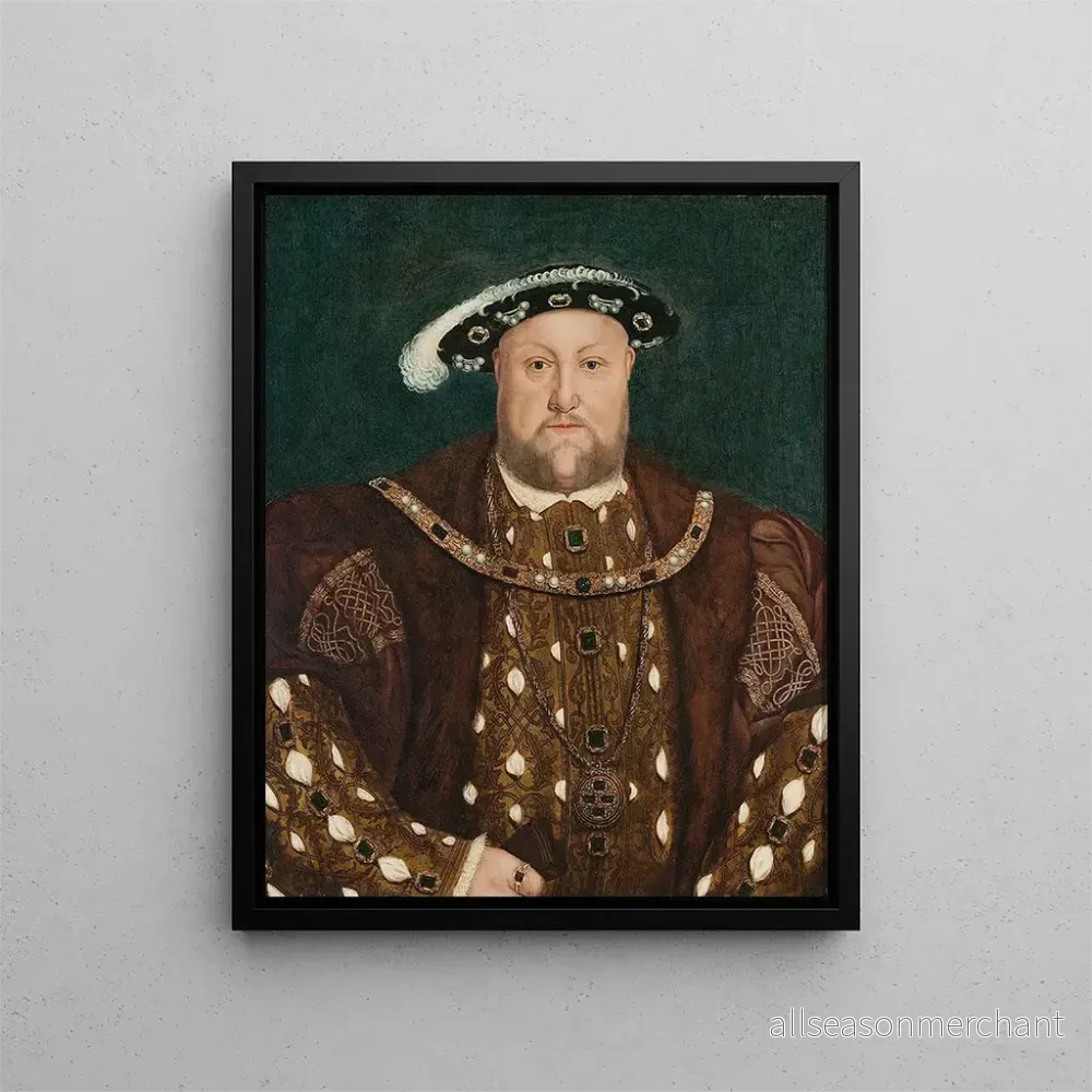 Målning av kung Henrik VIII - Efter Hans Holbein den yngre | Konsttryck