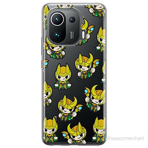 ERT GROUP mobiltelefonfodral för Xiaomi MI 11 PRO originalt och officiellt licensierat Marvel mönster Loki 003 optimalt anpassad till formen på mobiltelefonen, gedeeltelijk transparant 5904805226137