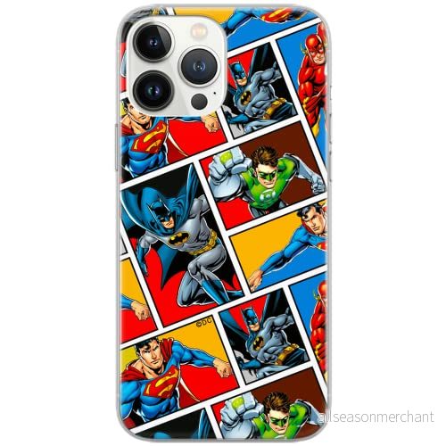 ERT GROUP mobiltelefonfodral för Samsung S10 PLUS originalt och officiellt licensierat DC mönster Justice League 001 Vit optimalt anpassad till formen på mobiltelefonen, fodral tillverkad av TPU plast 5903040870624
