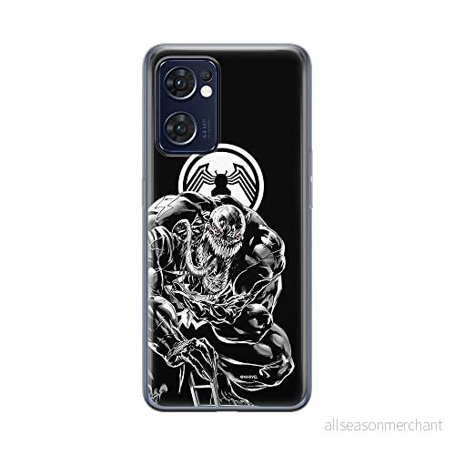 ERT GROUP mobiltelefonfodral för Oppo RENO 7 5G originalt och officiellt licensierat Marvel mönster Venom 003 optimalt anpassad till formen på mobiltelefonen, fodral tillverkad av TPU plast 5905511301262