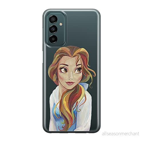 ERT GROUP mobiltelefonfodral för Samsung M13 4G/M23 5G/F23 originalt och officiellt licensierat Disney mönster Bella 003 optimalt anpassad till formen på mobiltelefonen, gedeeltelijk transparant 5905511374044